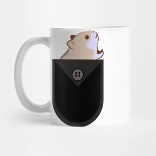 Pocket  hamster t shirt.Hamster t shirt.Pet in pocket t shirt Mug